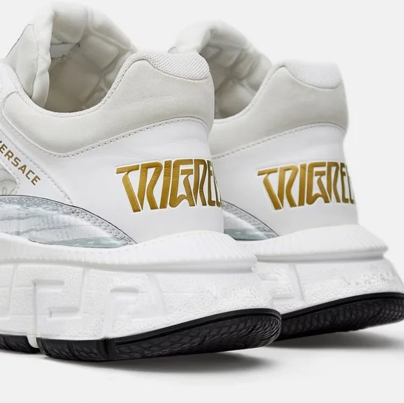 Versace WMNS Trigreca 'White Low-top Sneakers Women's 38.8 US Size 8 (NIB) - Picture 4 of 13